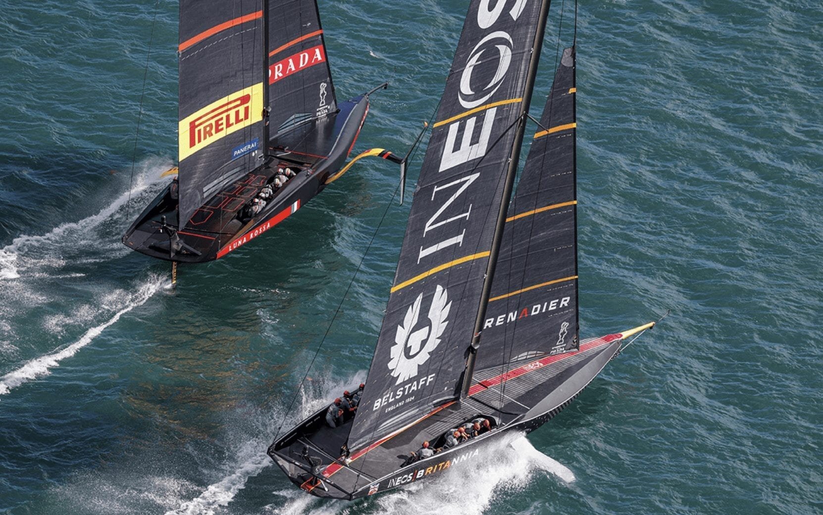 America's cup UK vs Itaty racing